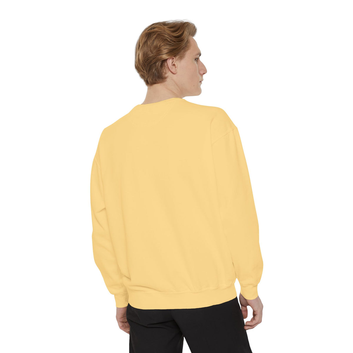 Garment-Dyed Sweatshirt — Custom Print or Embroidery, Made in USA