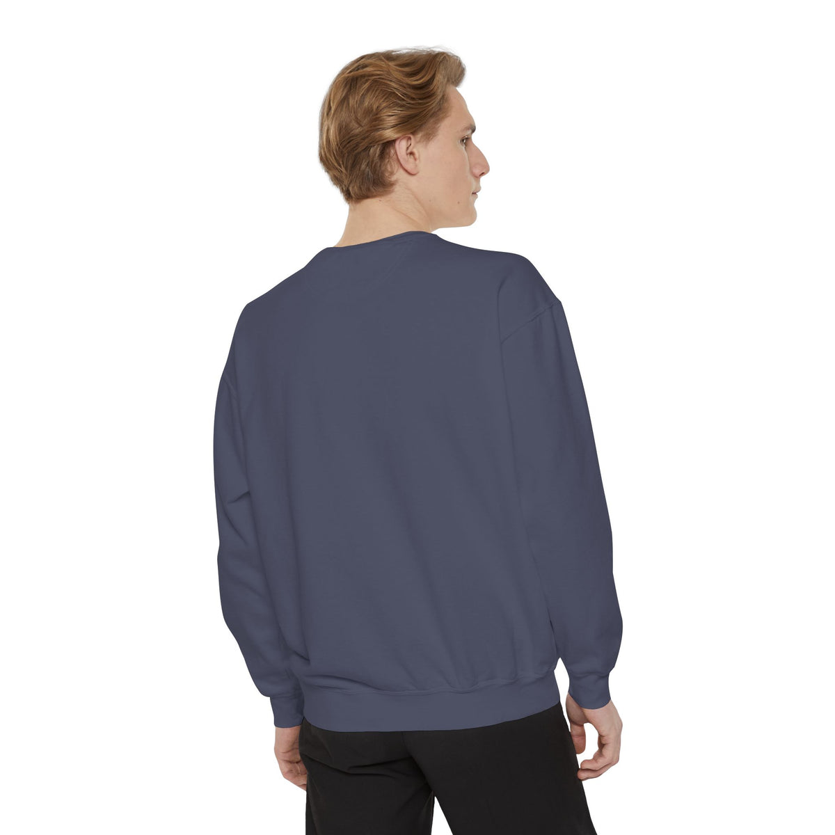 Garment-Dyed Sweatshirt — Custom Print or Embroidery, Made in USA