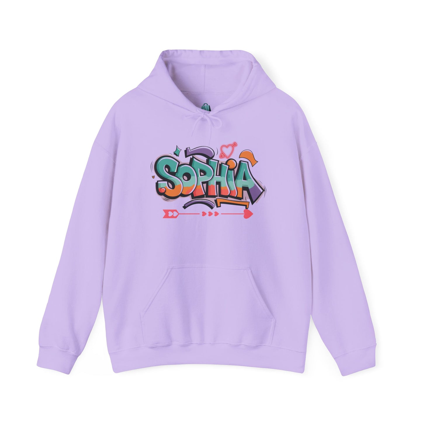 Personalized Graffiti Hoodie - Unisex Heavy Blend Sweatshirt for Creative Vibes