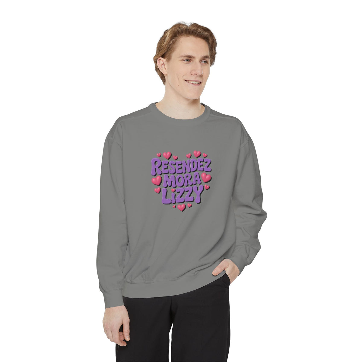 Garment-Dyed Sweatshirt — Custom Print or Embroidery, Made in USA