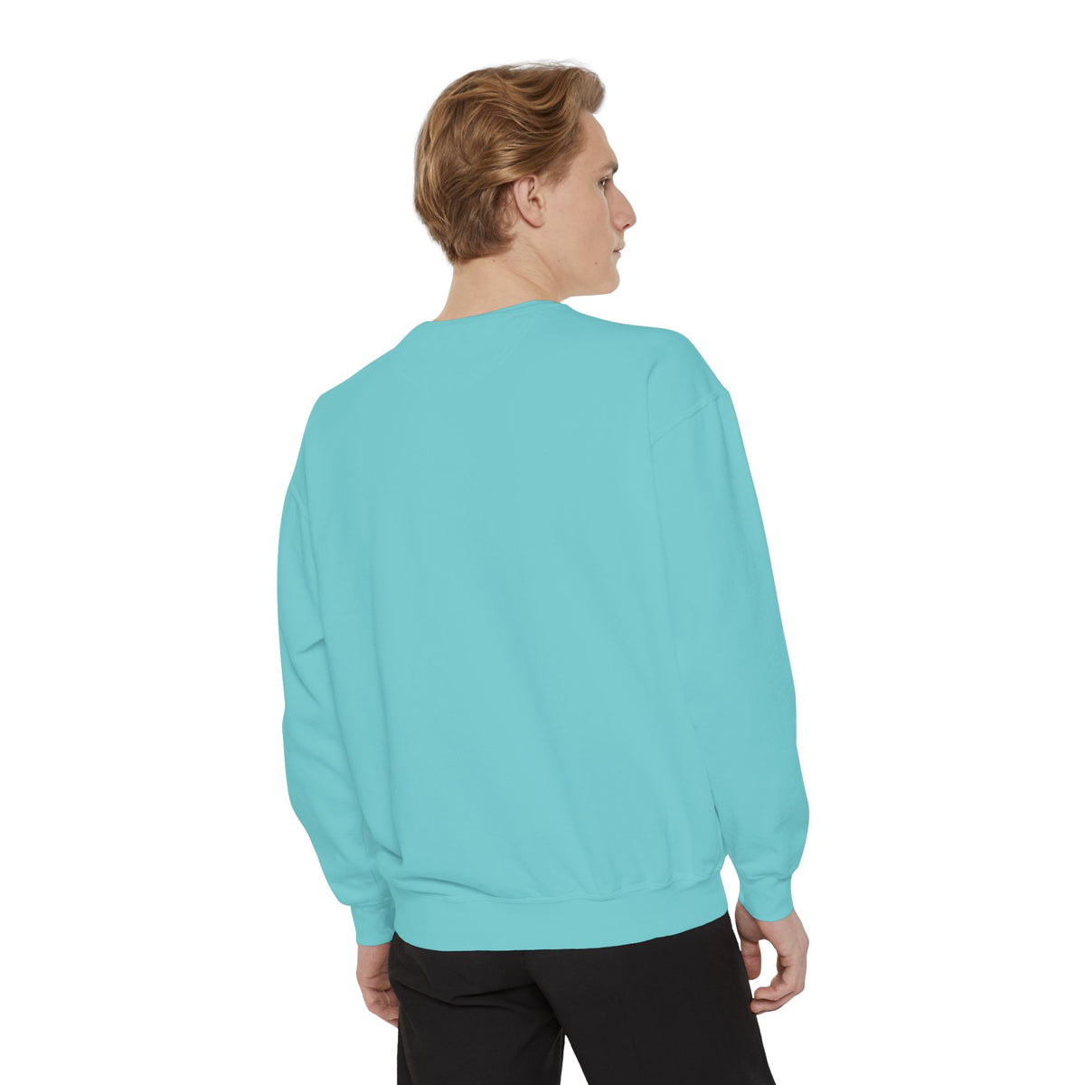 Garment-Dyed Sweatshirt — Custom Print or Embroidery, Made in USA
