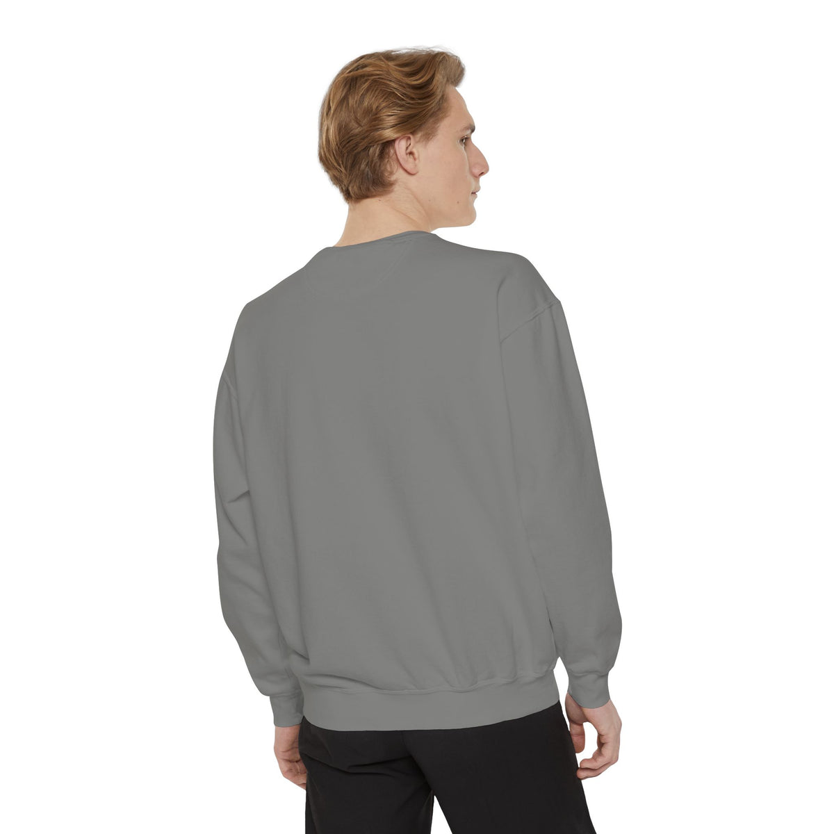 Garment-Dyed Sweatshirt — Custom Print or Embroidery, Made in USA