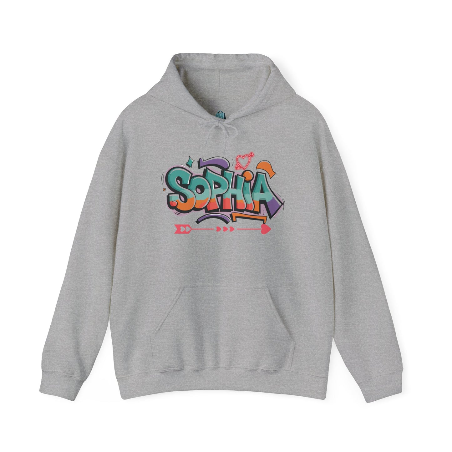 Personalized Graffiti Hoodie - Unisex Heavy Blend Sweatshirt for Creative Vibes