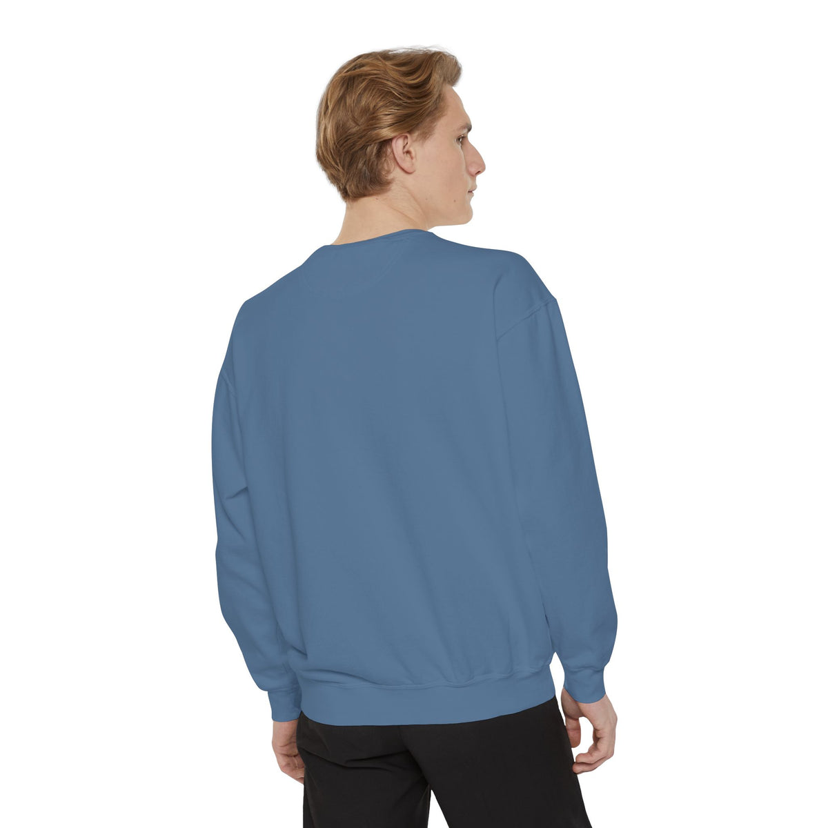 Garment-Dyed Sweatshirt — Custom Print or Embroidery, Made in USA