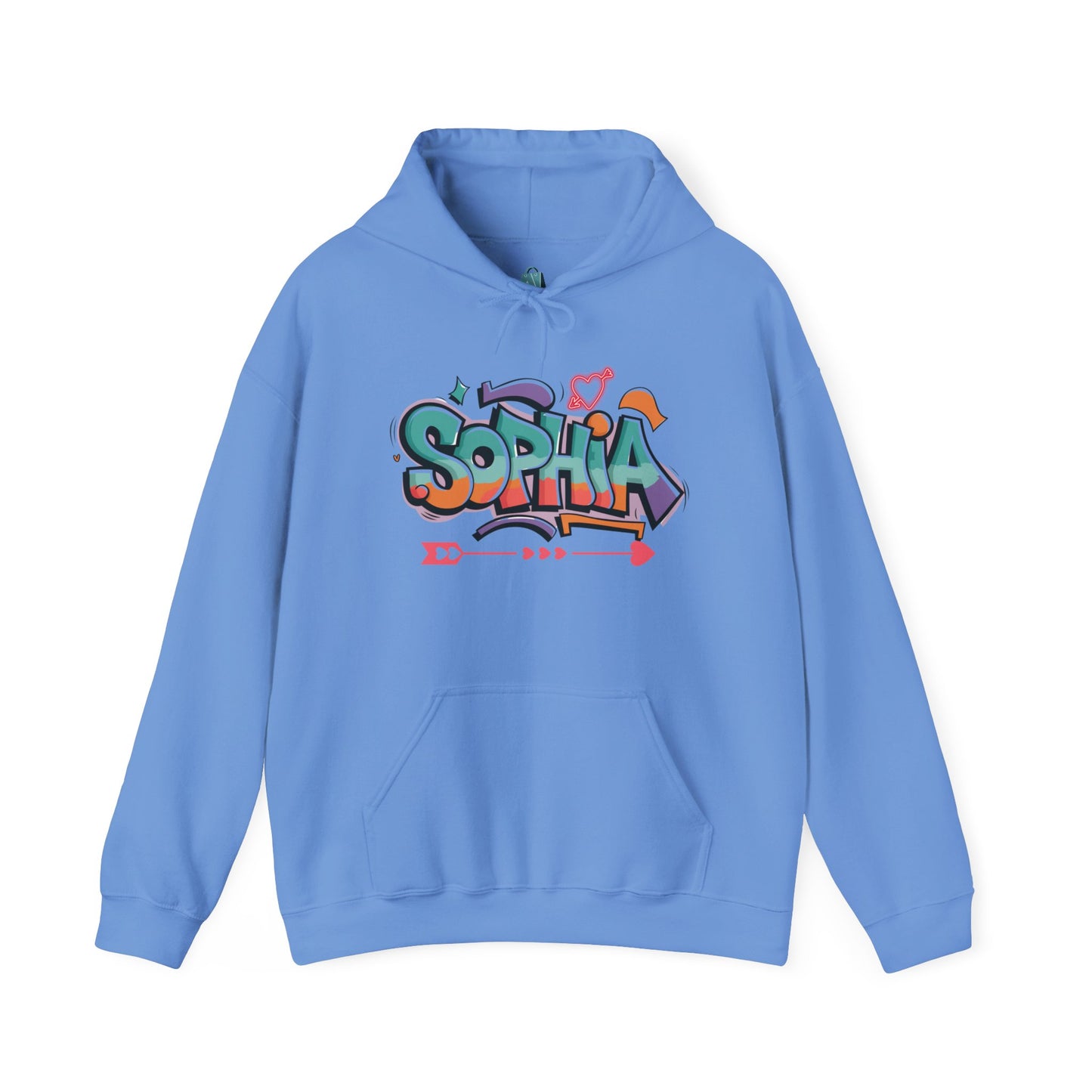Personalized Graffiti Hoodie - Unisex Heavy Blend Sweatshirt for Creative Vibes