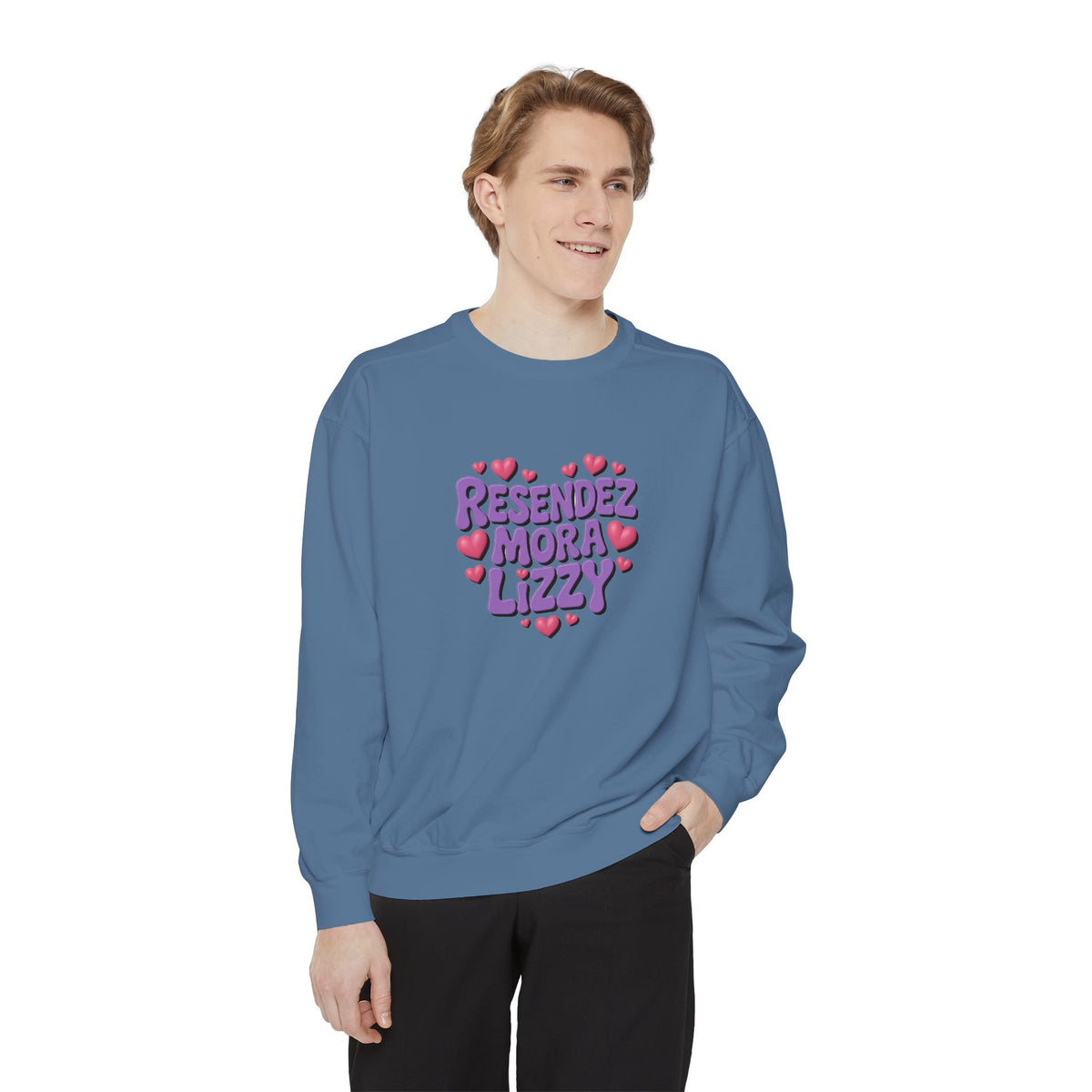 Garment-Dyed Sweatshirt — Custom Print or Embroidery, Made in USA