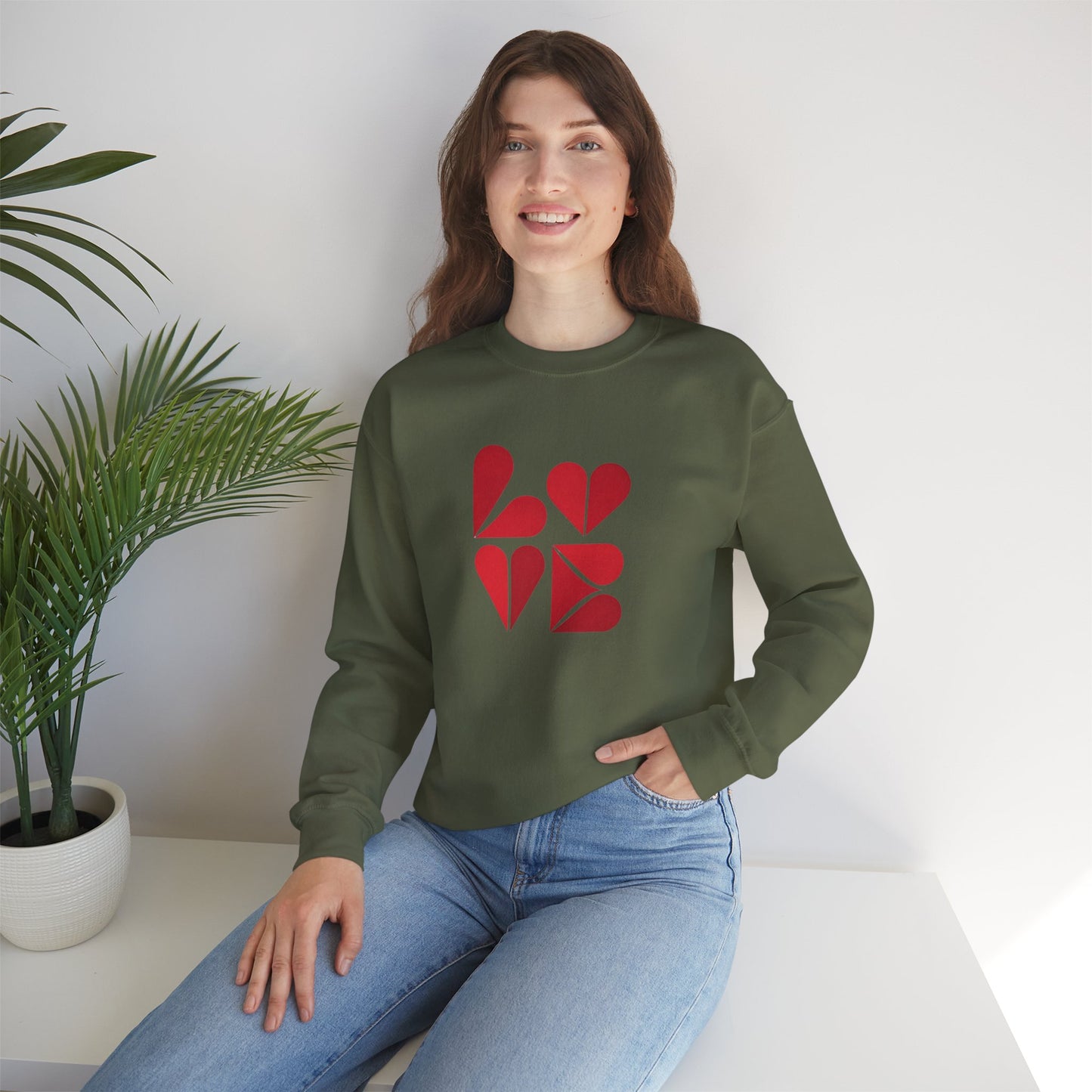 Sudadera unisex de cuello redondo