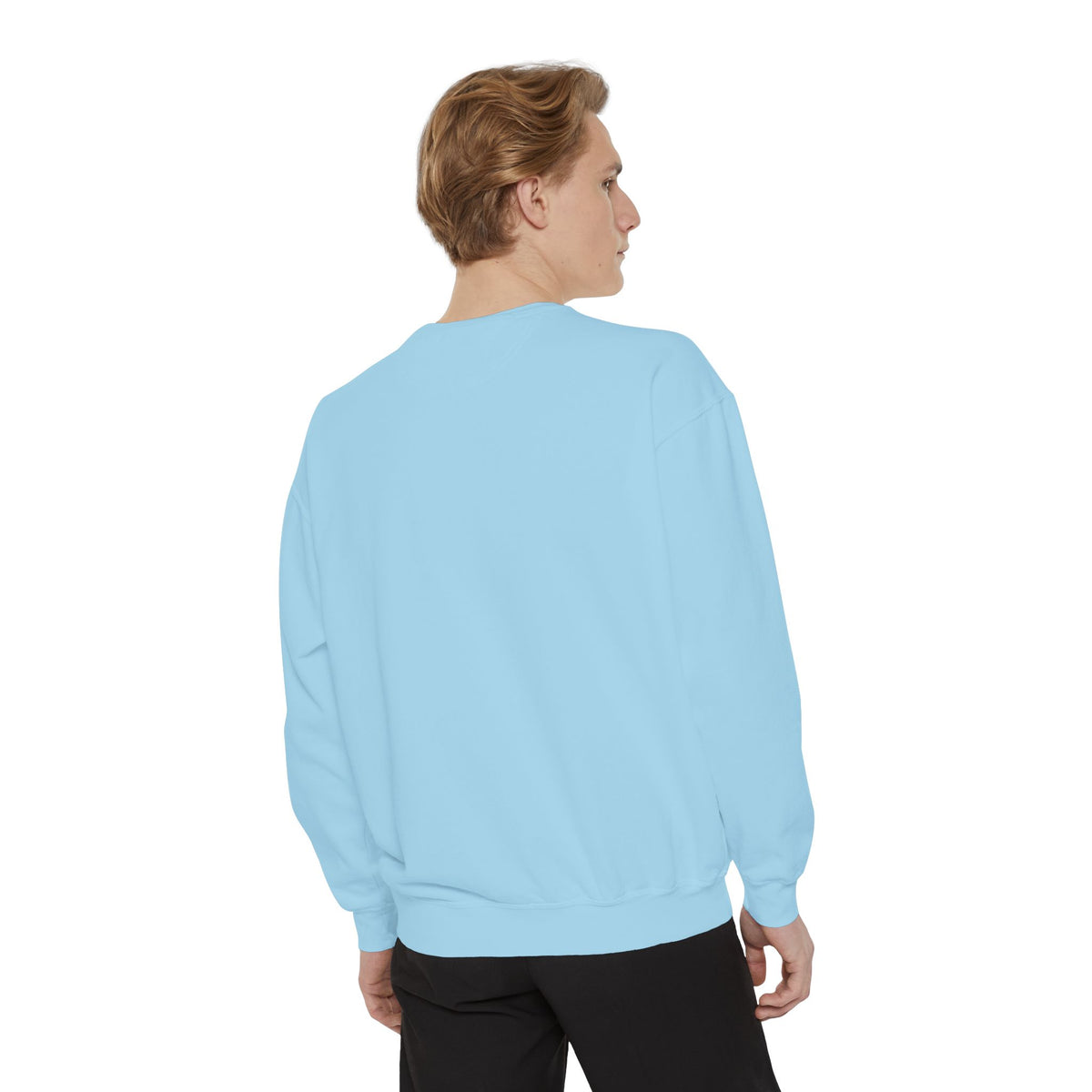 Garment-Dyed Sweatshirt — Custom Print or Embroidery, Made in USA