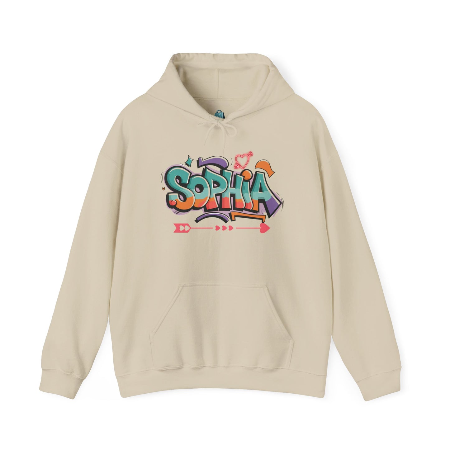 Personalized Graffiti Hoodie - Unisex Heavy Blend Sweatshirt for Creative Vibes