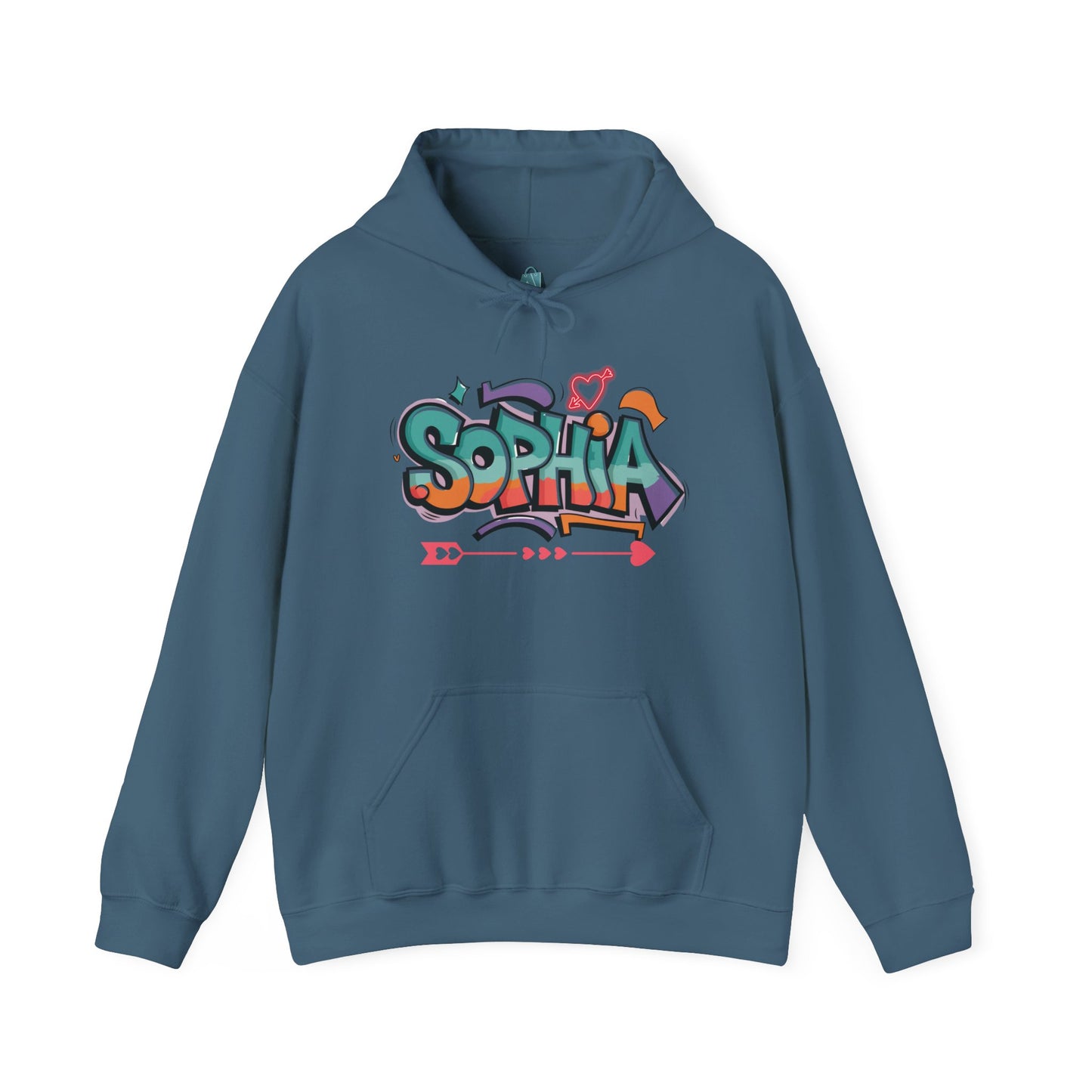 Personalized Graffiti Hoodie - Unisex Heavy Blend Sweatshirt for Creative Vibes