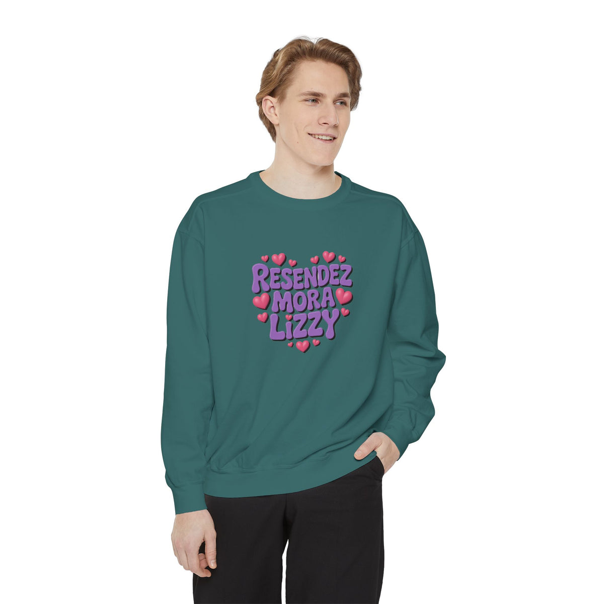 Garment-Dyed Sweatshirt — Custom Print or Embroidery, Made in USA