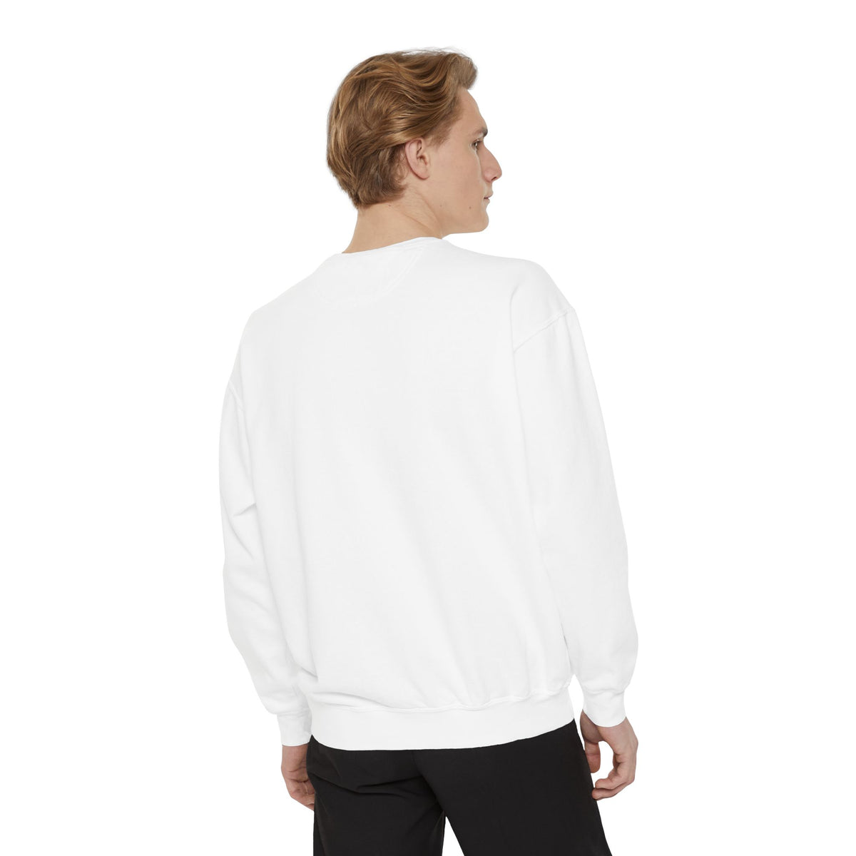 Garment-Dyed Sweatshirt — Custom Print or Embroidery, Made in USA