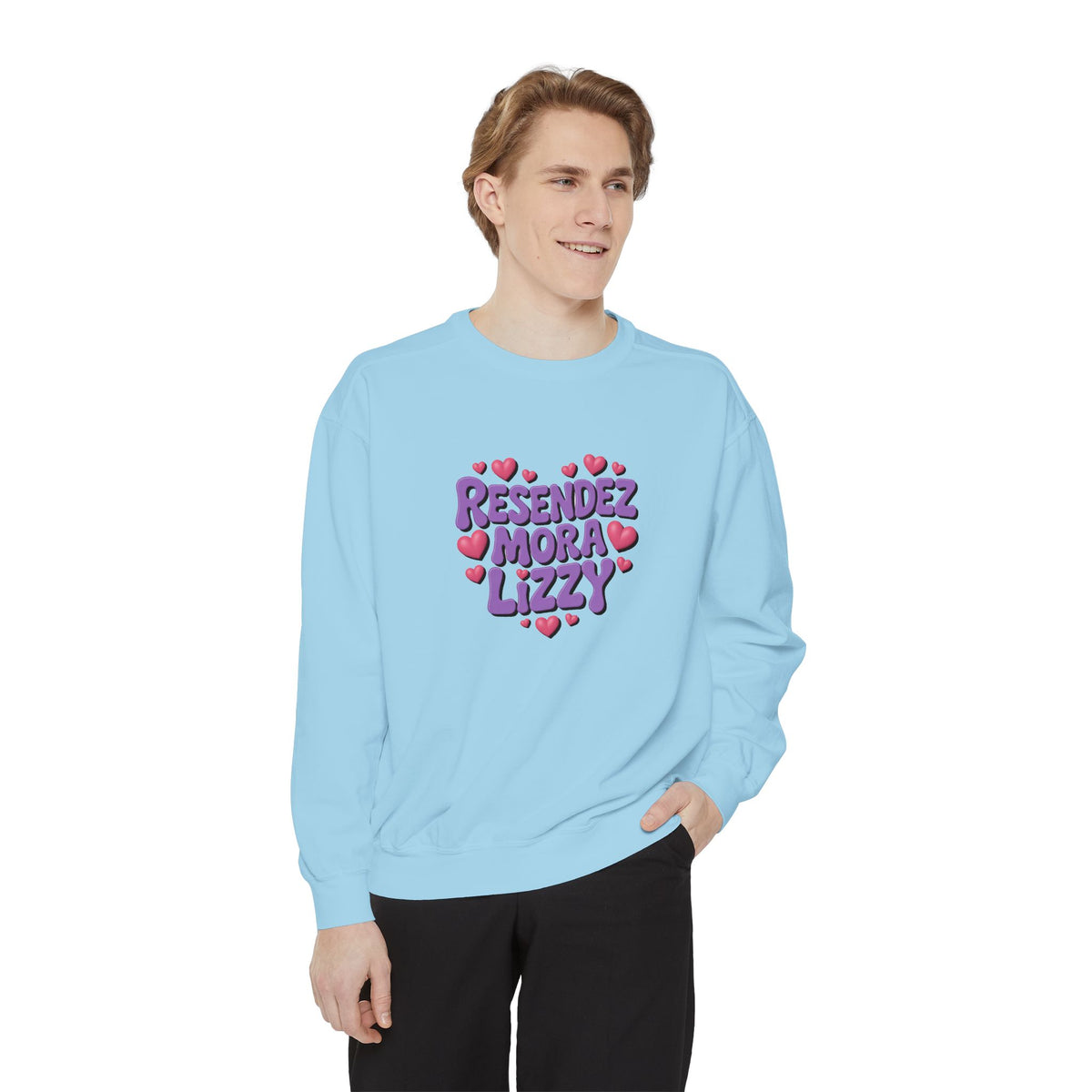 Garment-Dyed Sweatshirt — Custom Print or Embroidery, Made in USA