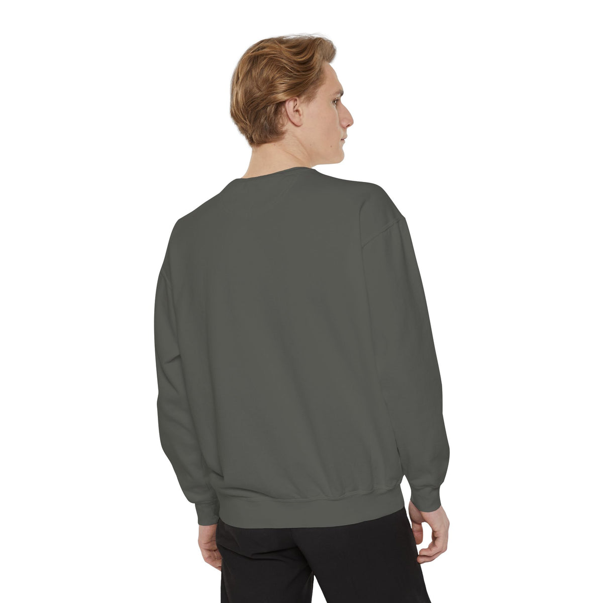 Garment-Dyed Sweatshirt — Custom Print or Embroidery, Made in USA