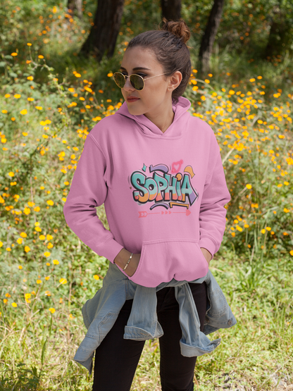 Personalized Graffiti Hoodie - Unisex Heavy Blend Sweatshirt for Creative Vibes